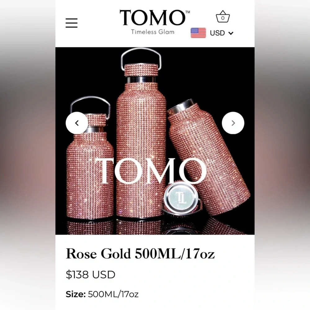 TOMO Water Rose Blossom 750ML/25oz - Picture 4 of 5